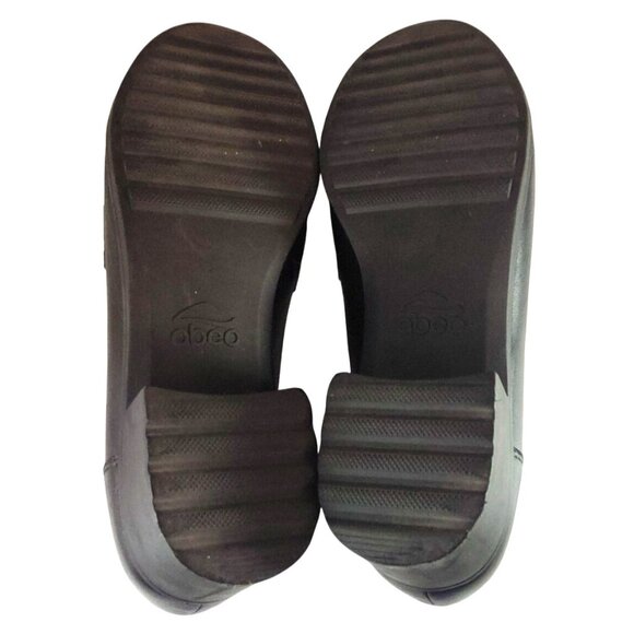 Abeo P.R.O. System Jade Women's Size 9.5 Black Leather Loafers 2-Inch Block Heel - Picture 8 of 9